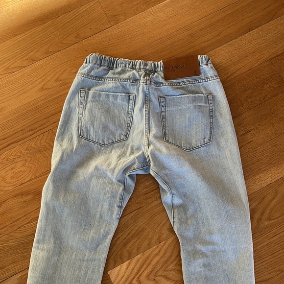 One Teaspoon Shabbies Drawstring Boyfriend Jeans size XS Hustler Color - Picture 11 of 11